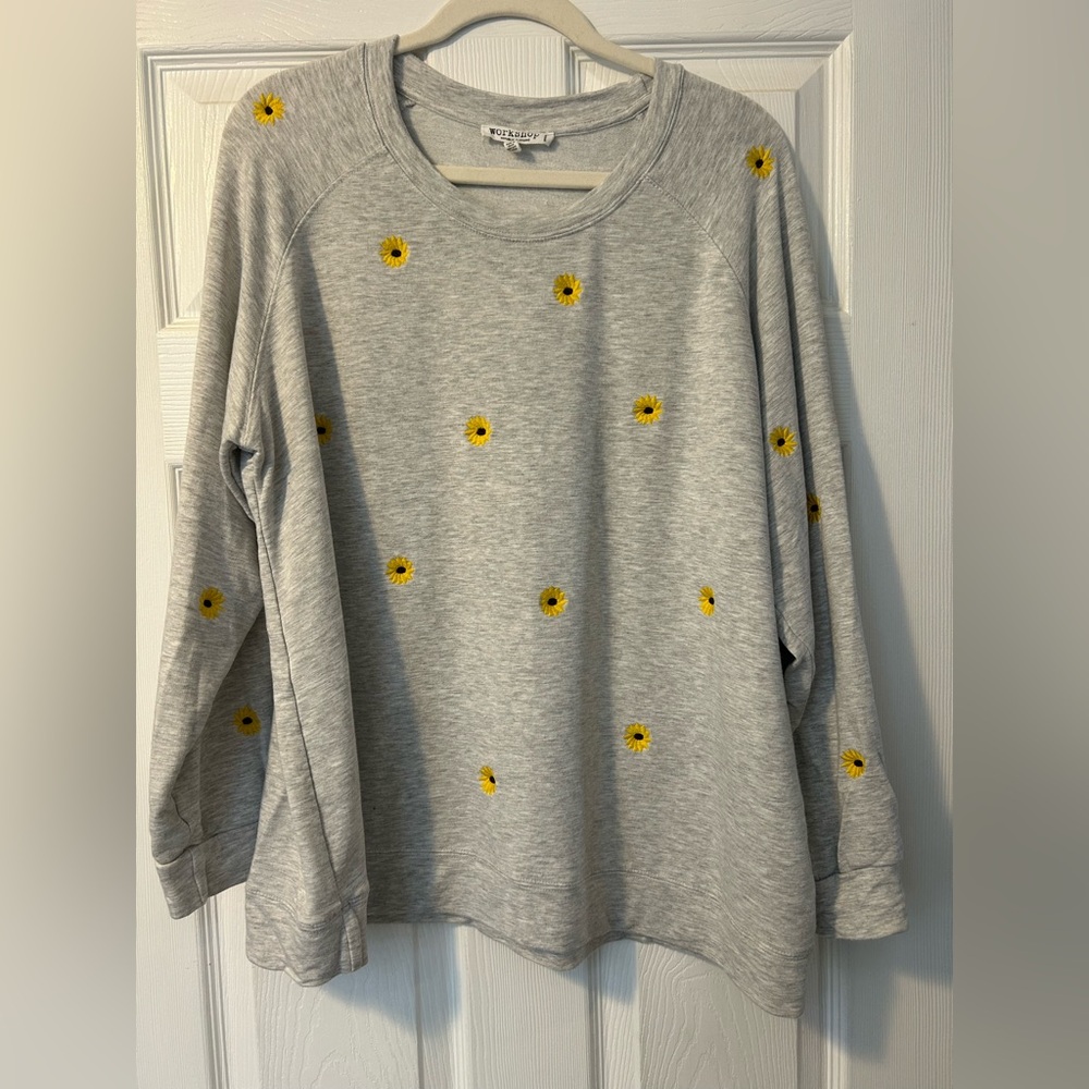 Workshop Republic Clothing Heather Gray Top